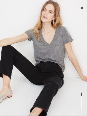 Madewell Whisper Cotton V-Neck Cotton Tee